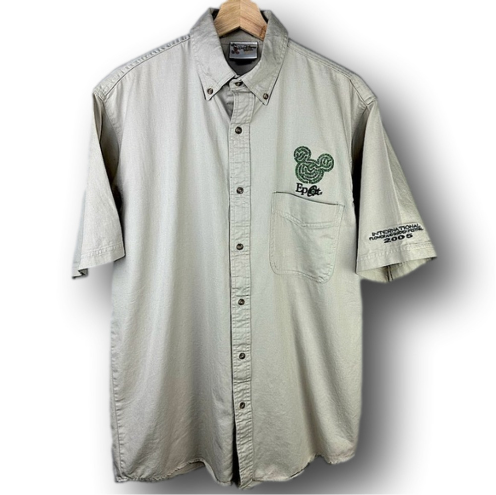 Vintage Disney Epcot International Flower and Garden Festival Button-down Shirt